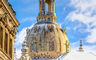 Dresden Frauenkirche im Winter