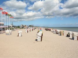 Strand und Strandpromenade im Ostseebad Dahme