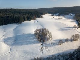 Landschaft bei Triberg im Winter