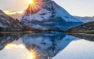 Matterhorn im Winter