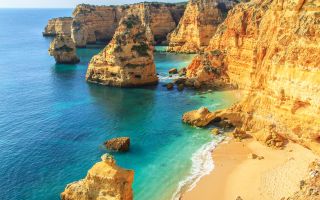 Praia da Rocha in Portimao Algarve Portugal