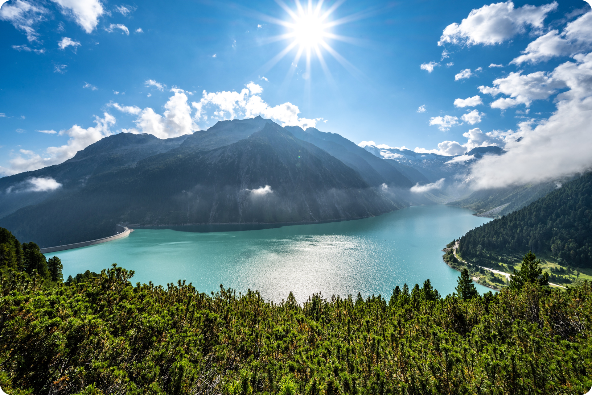 Der Schlegeisspeicher im Zillertal 