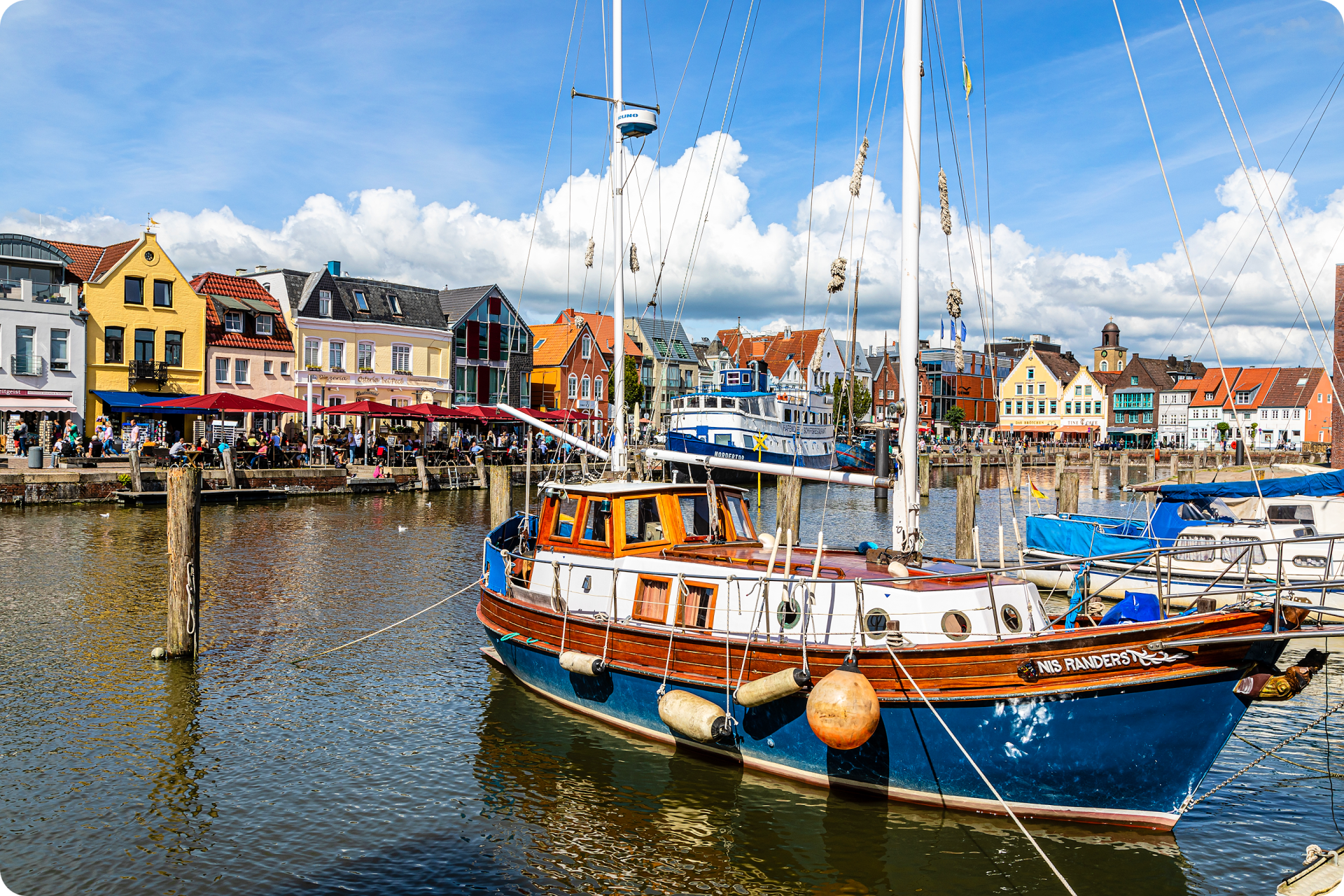 Der Fischerort Husum an der Nordsee