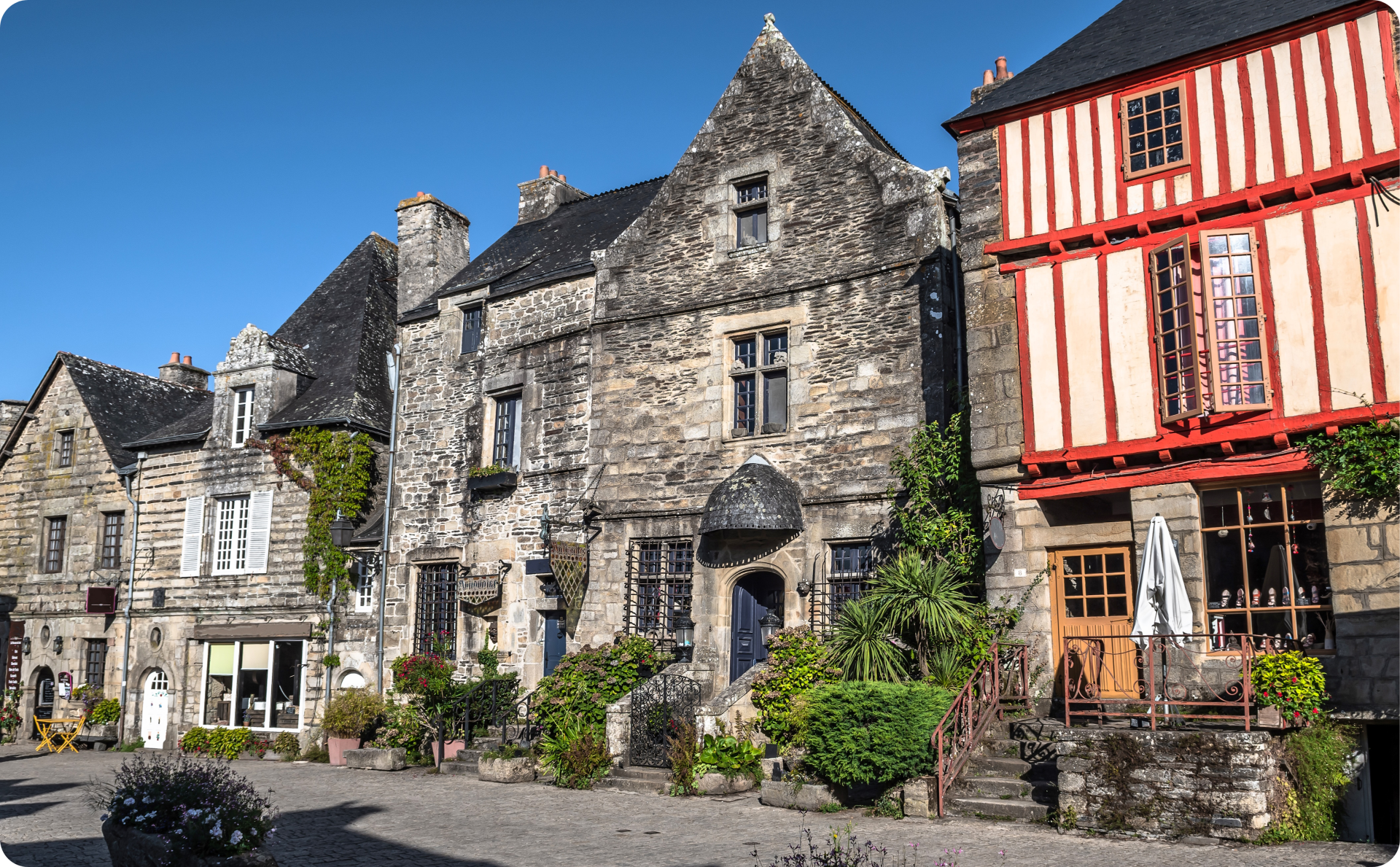 Alte Gassen in Rochefort en Terre 