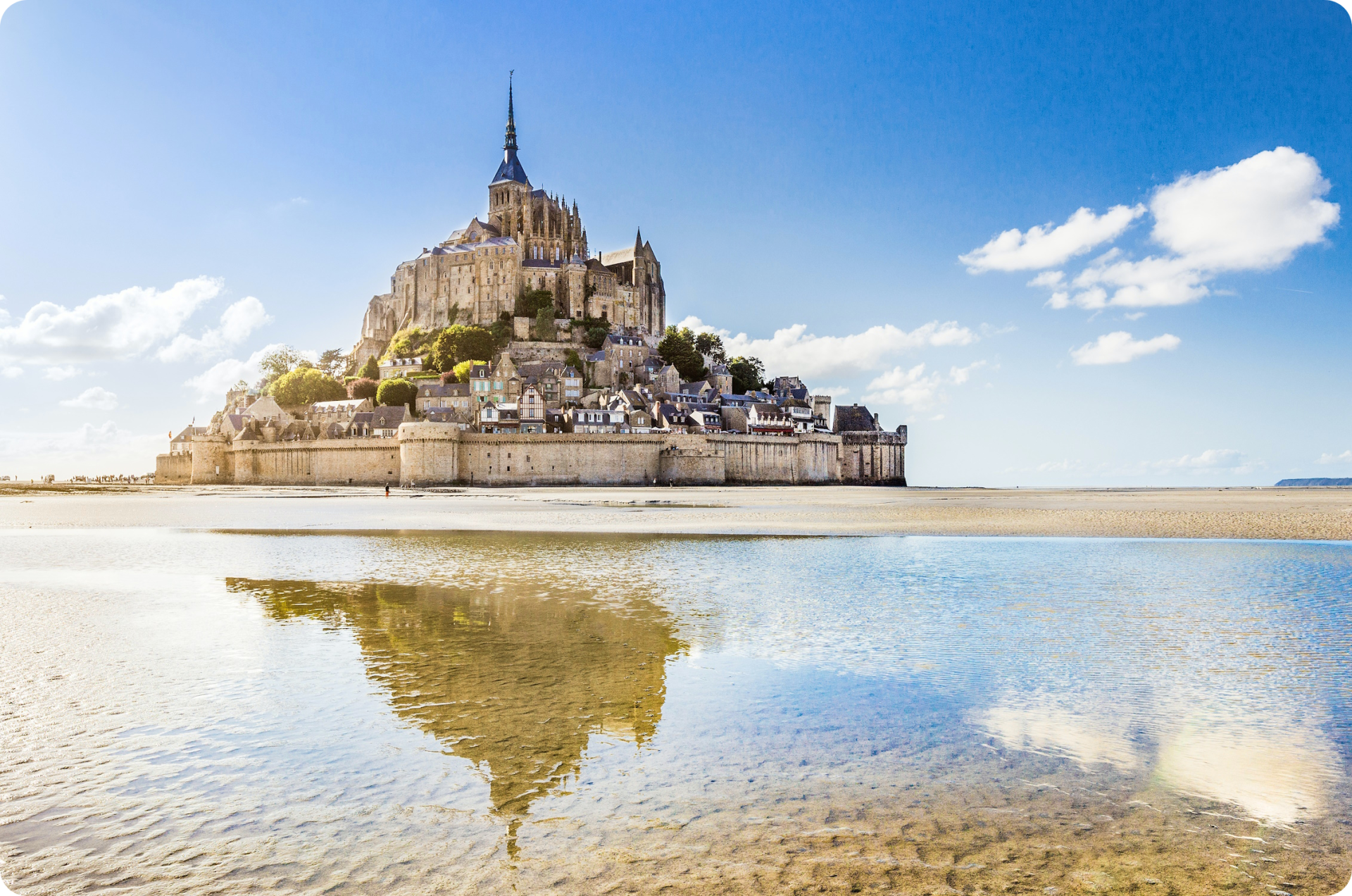 Der Mont Saint-Michel in der Normandie