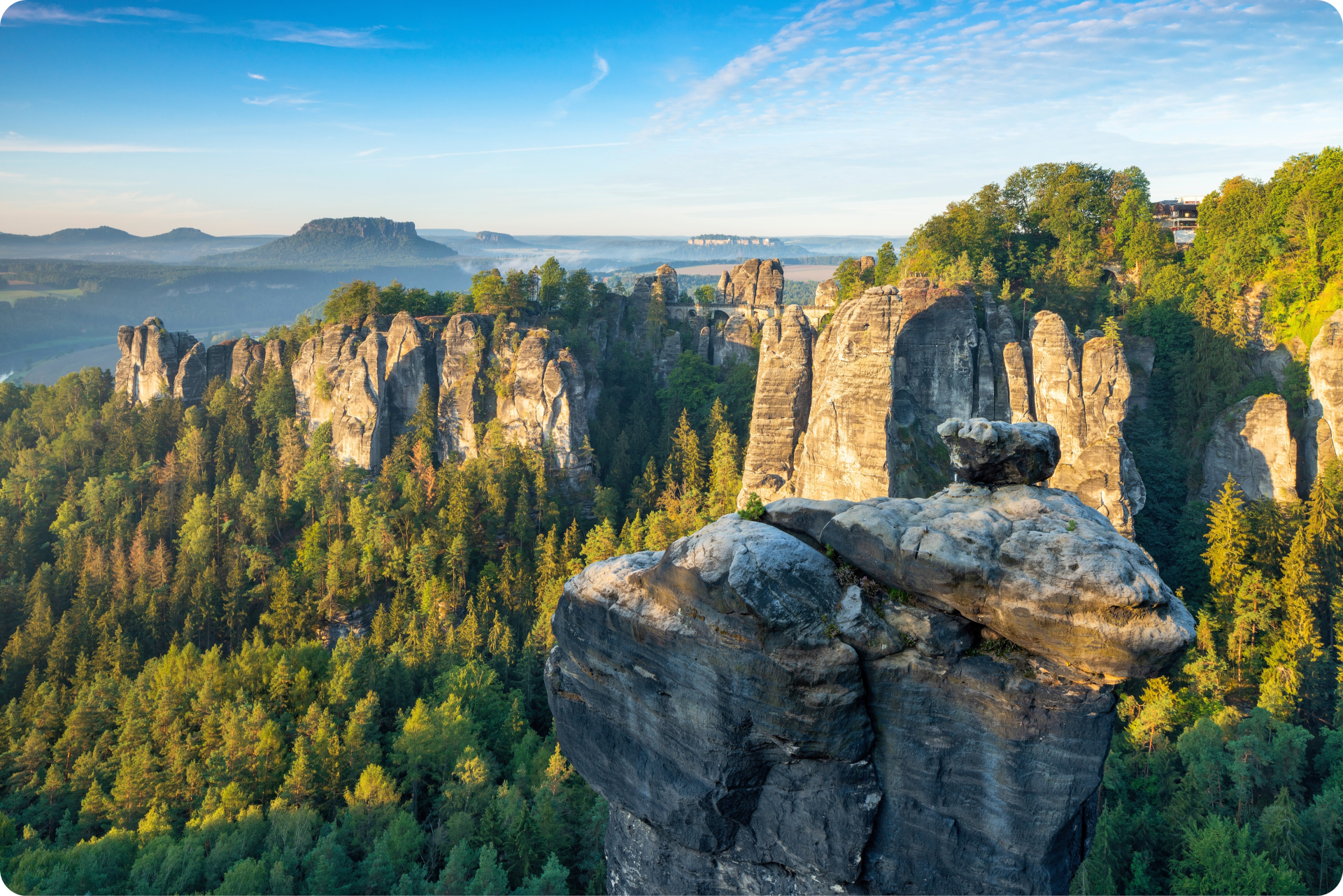 Die Bastei - Wehlnadel, Basteibrücke und Lilienstein 