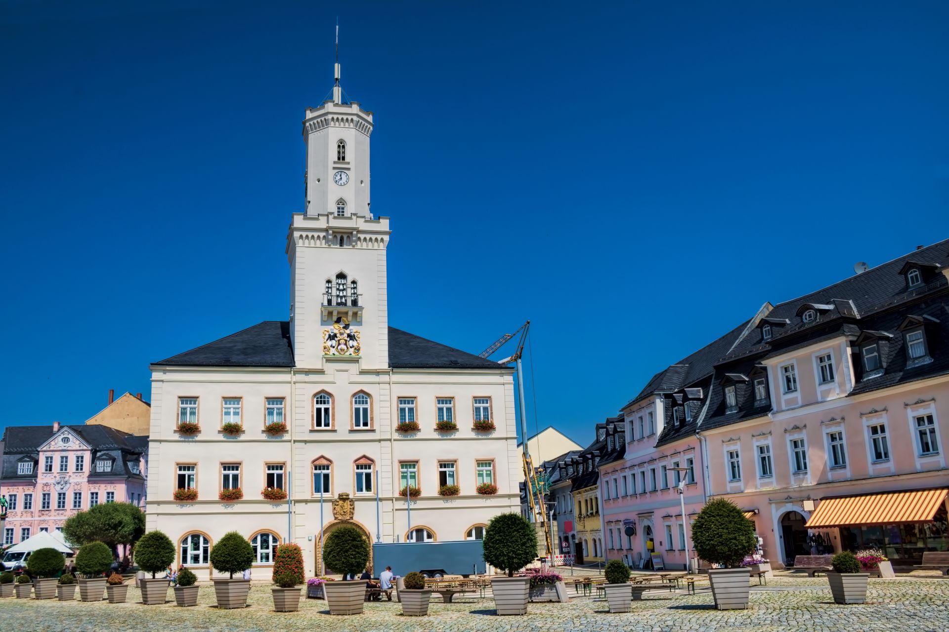 Alter Marktplatz in Schneeberg 