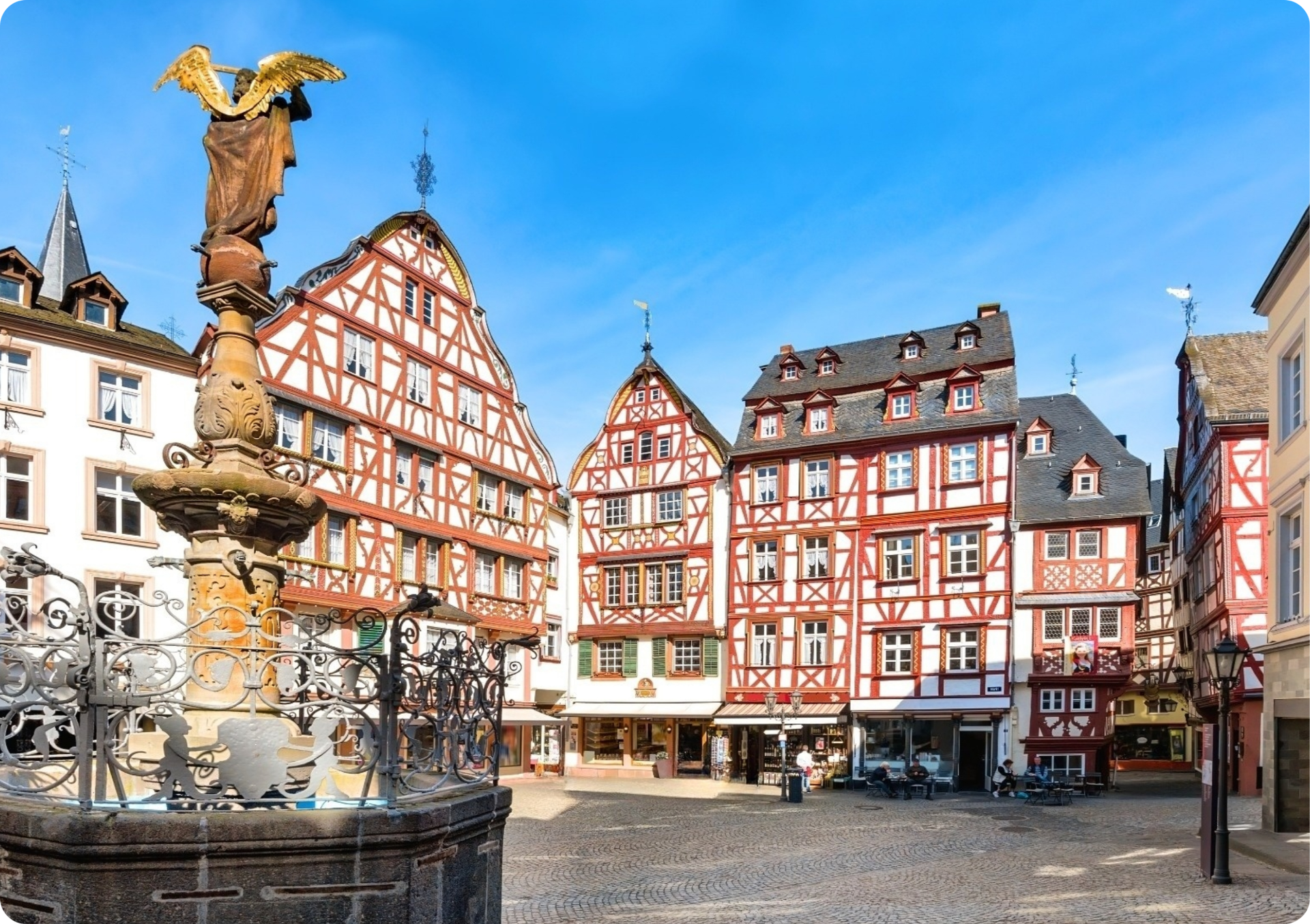 Alter Markt von Bernkastel-Kues an der Mosel