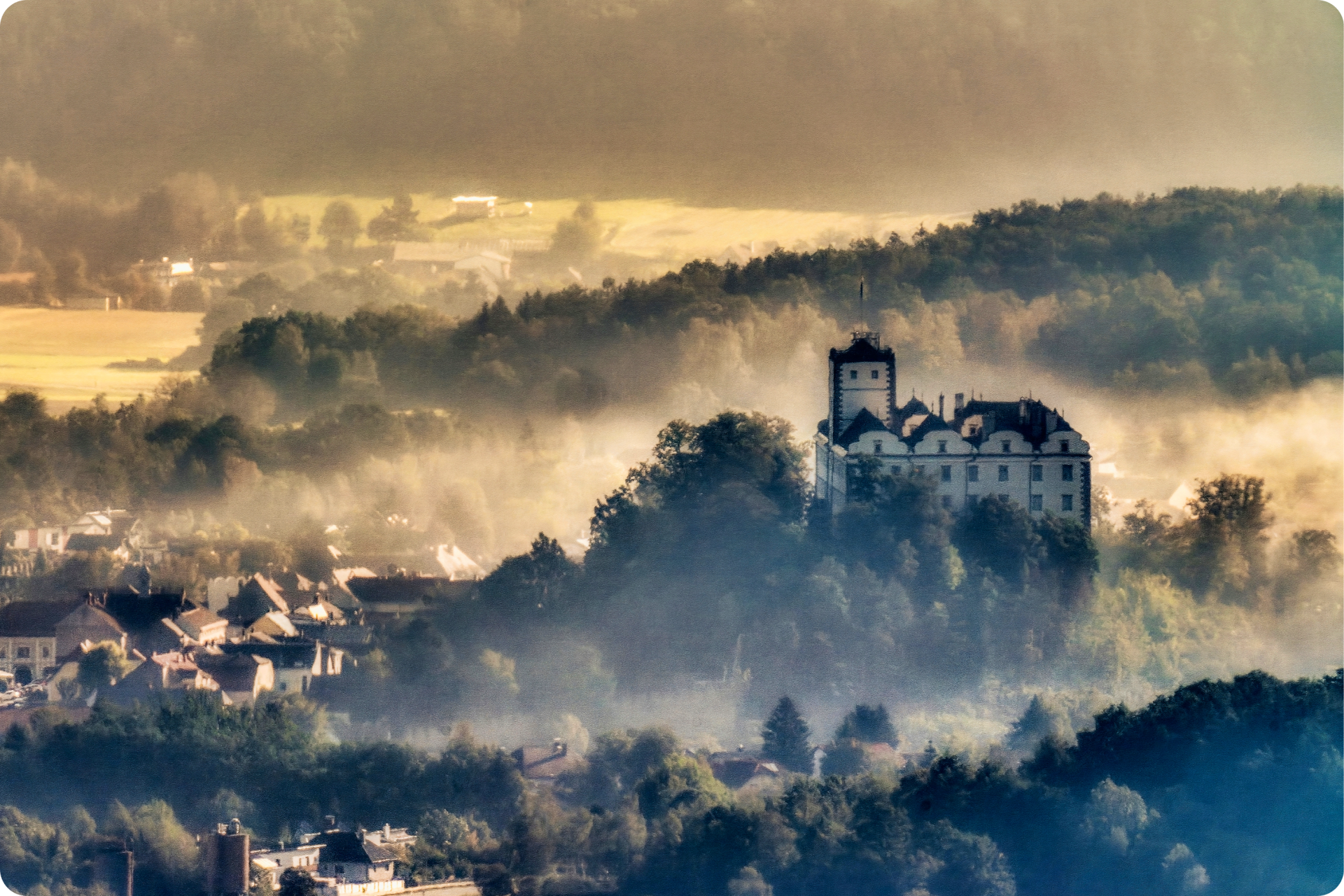 Weitra im Waldviertel in Österreich