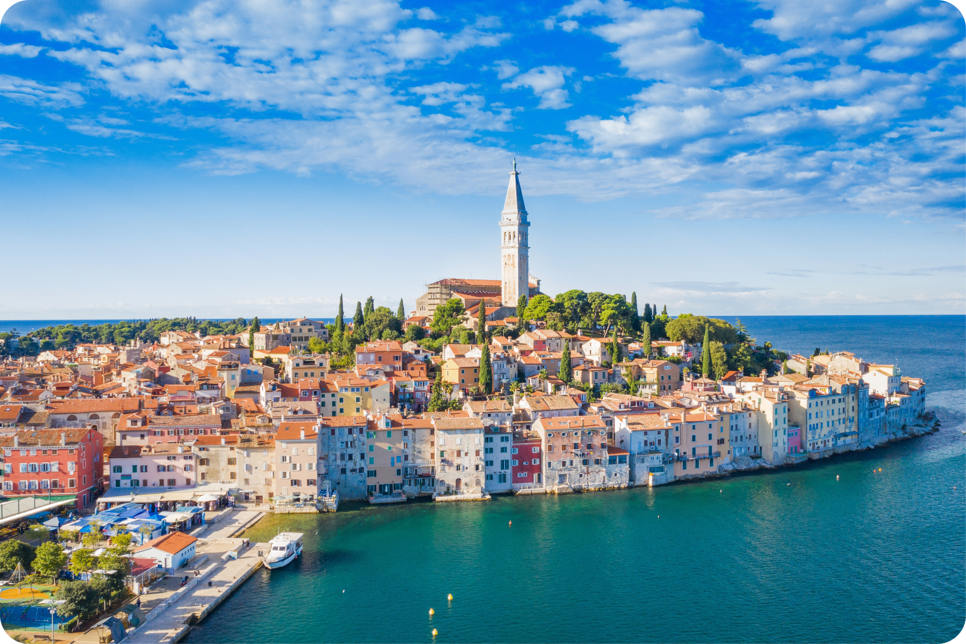 Die historische Hafenstadt Rovinj