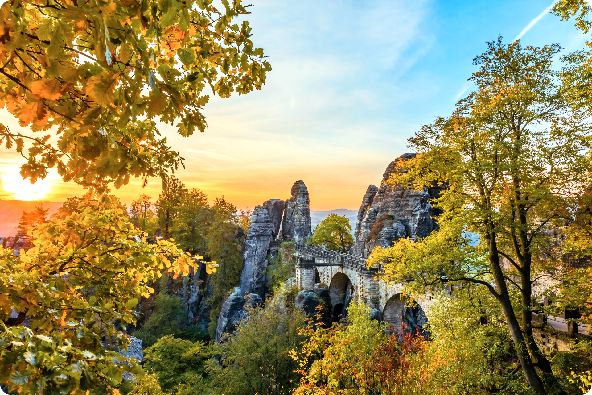 Goldener Herbst in der Sächsischen Schweiz