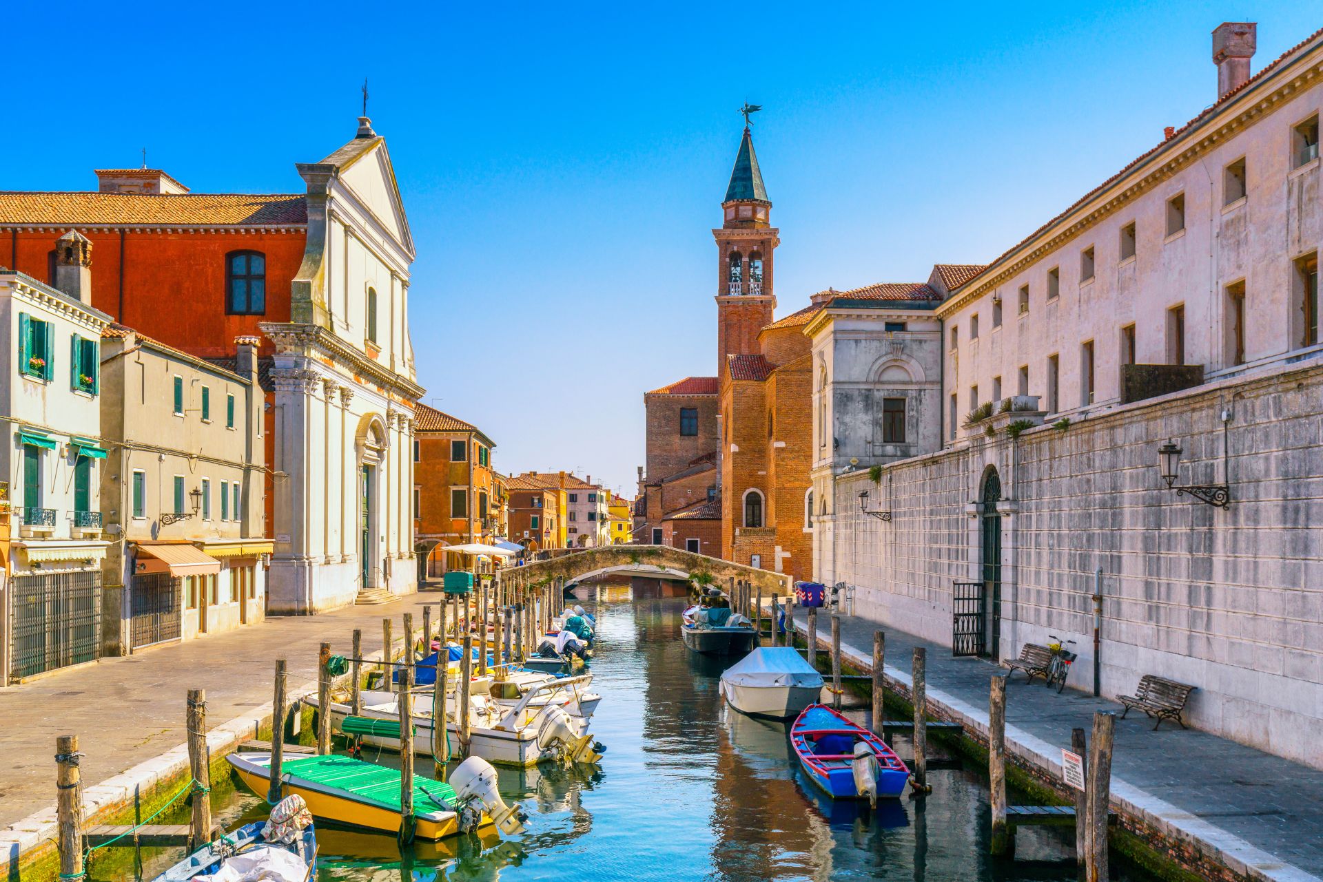 Chioggia Canale Veno Brücke Chioggia Canale Veno Brücke