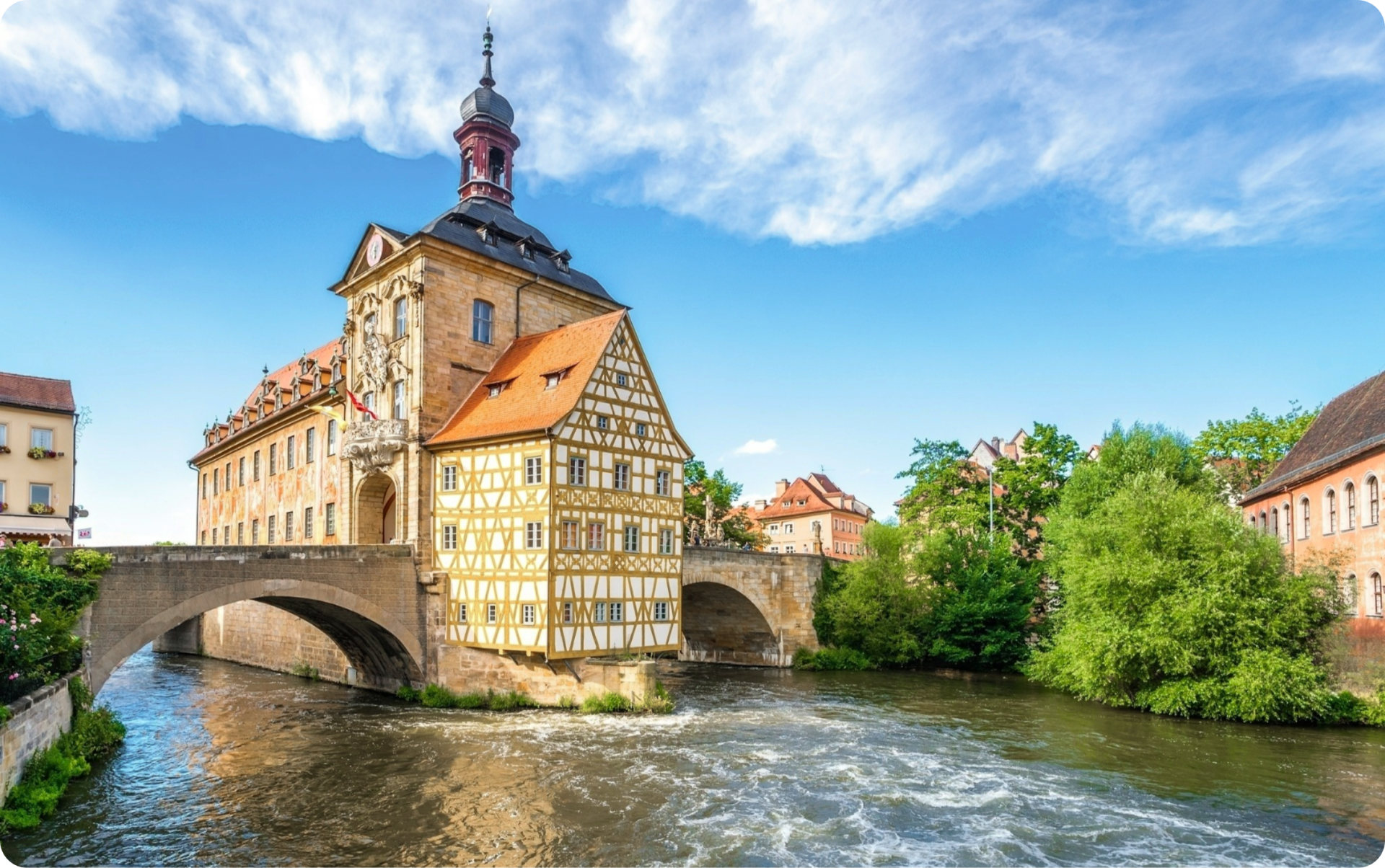 Das alte Rathaus von Bamberg