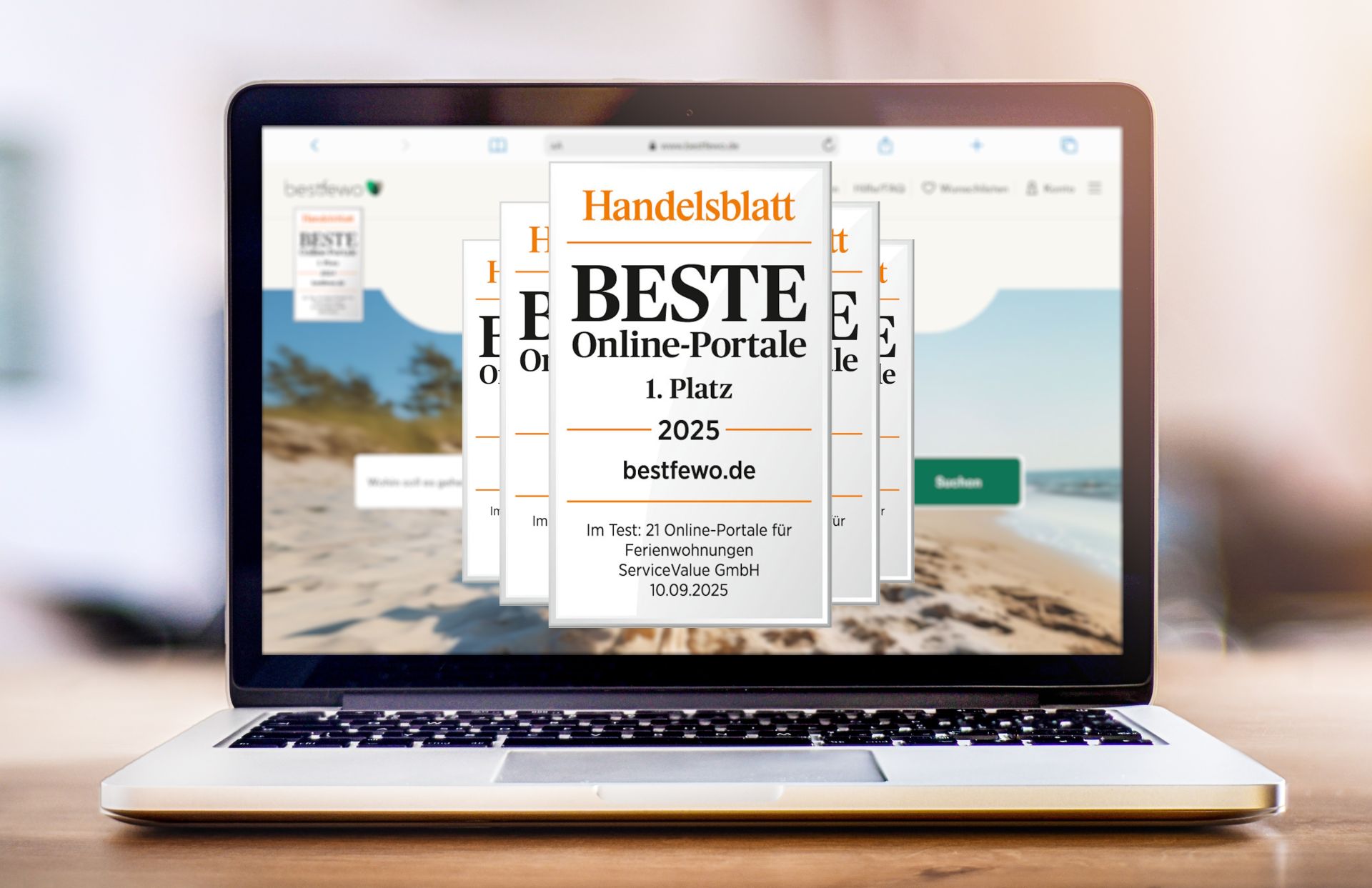 bestfewo vom Handelsblatt ausgezeichnet