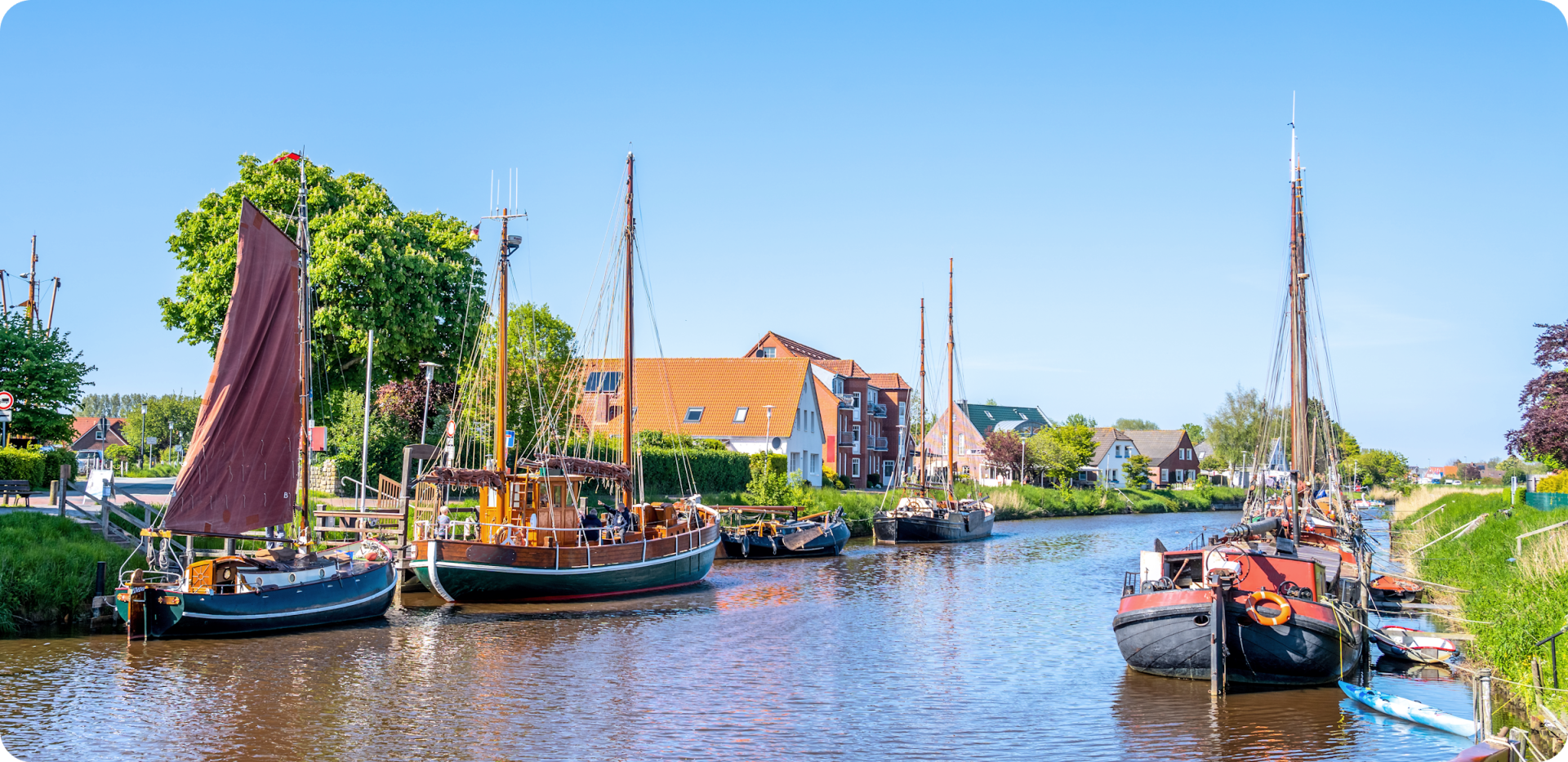 Der Fischerort Carolinensiel an der Nordsee