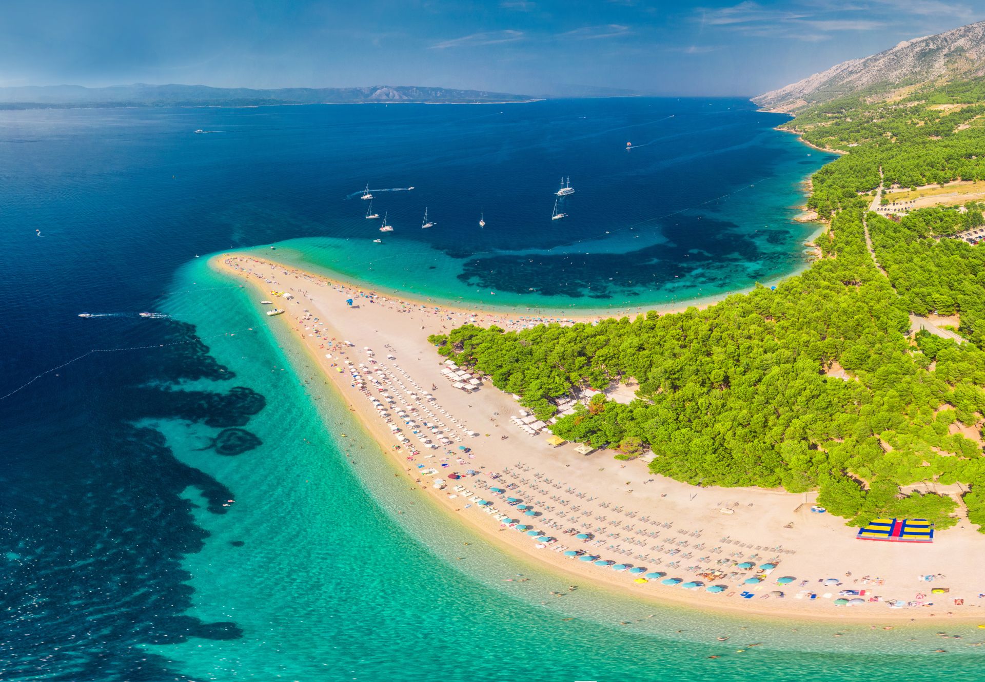 Zlatni Rat Strand auf der Insel Brac