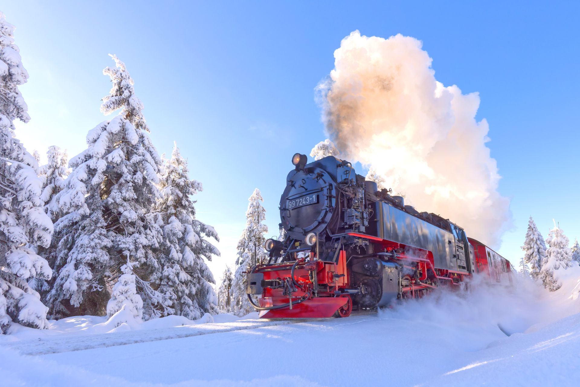 Die Harzer Schmalspurbahn im Winter