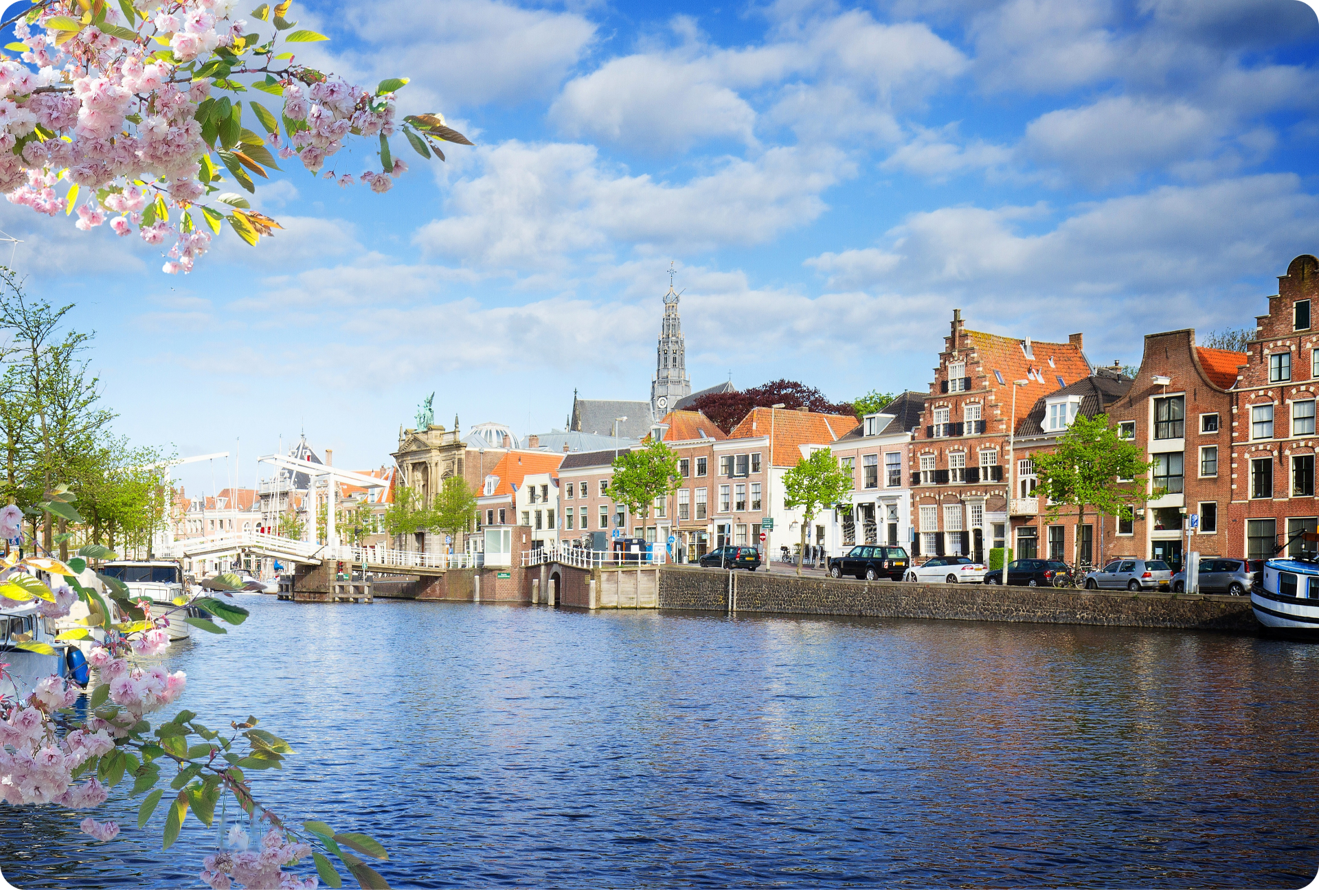 Die Uferpromenade von Haarlem 