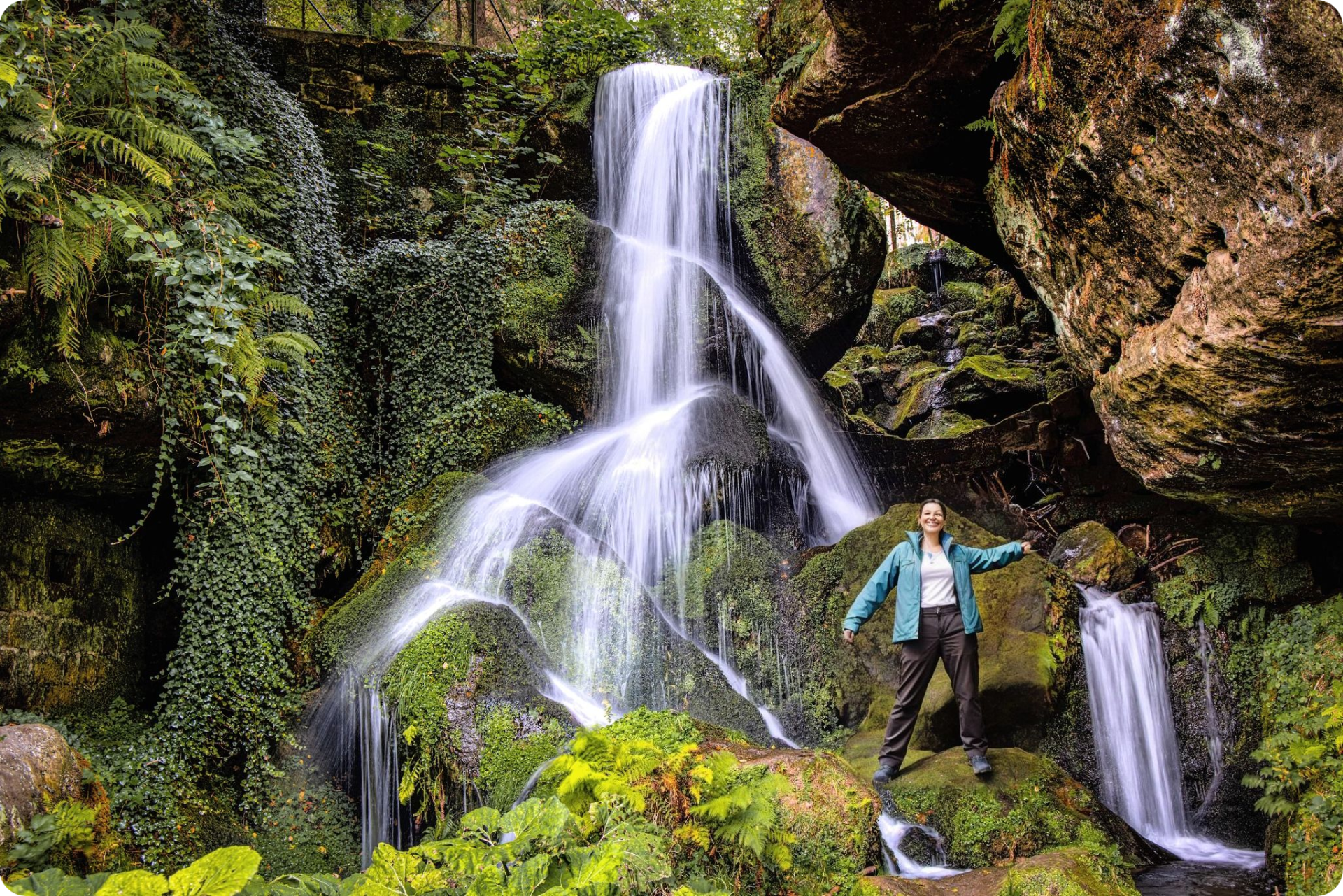 Der Lichtenhainer Wasserfall im Kirnitzschtal