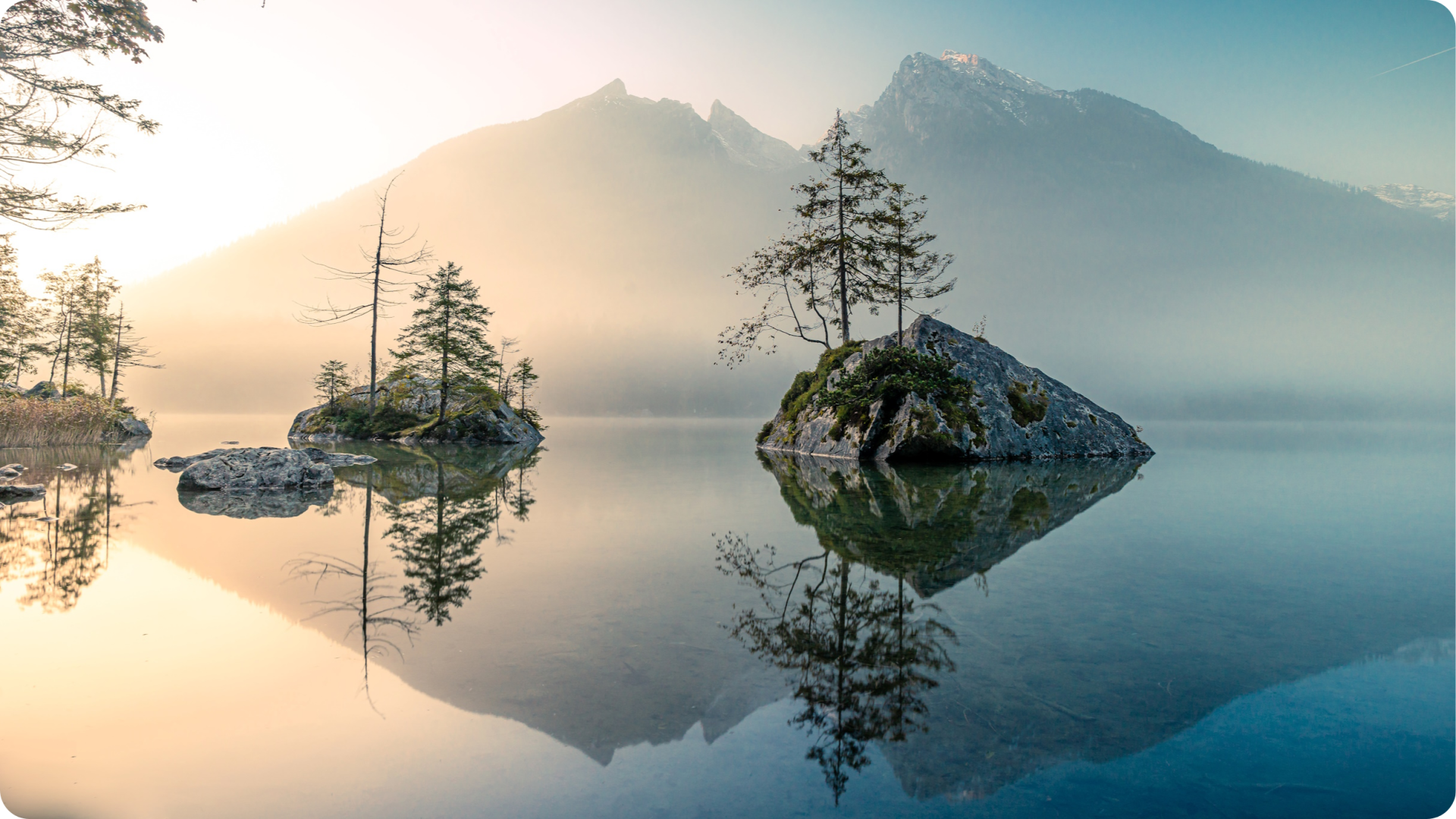Der Hintersee in Bayern Der Hintersee in Bayern