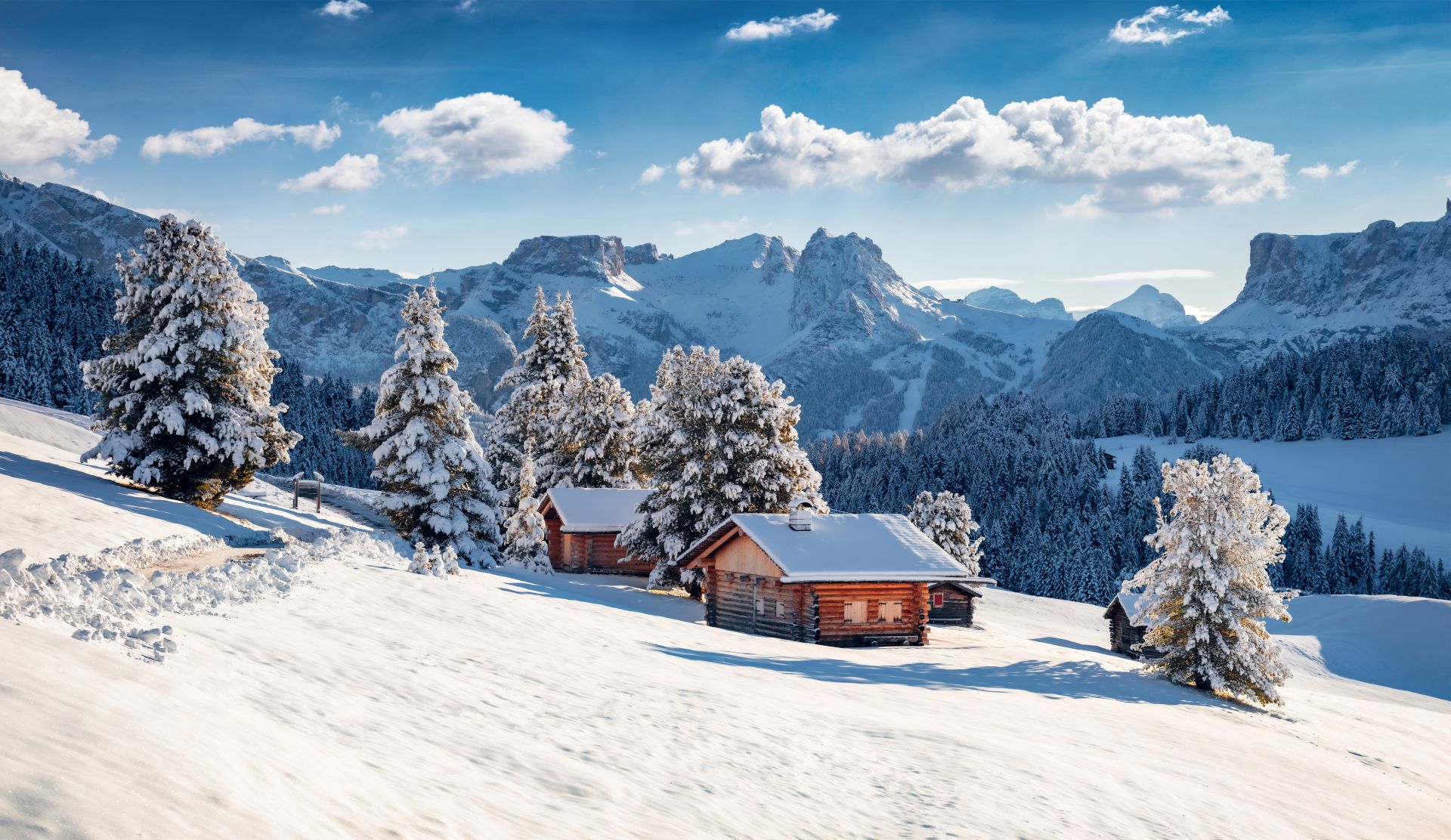 Dolomiten Winterlandschaft Dolomiten Winterlandschaft