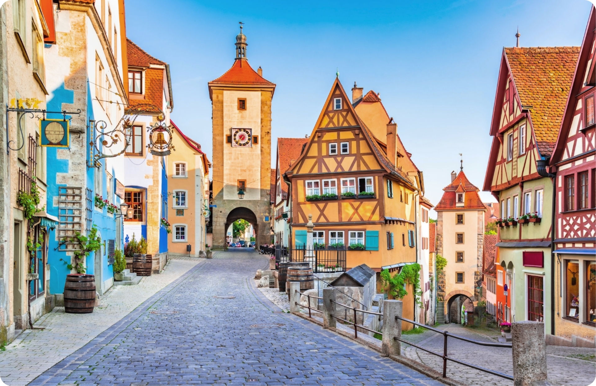 Die Altstadt von Rothenburg ob der Tauber 