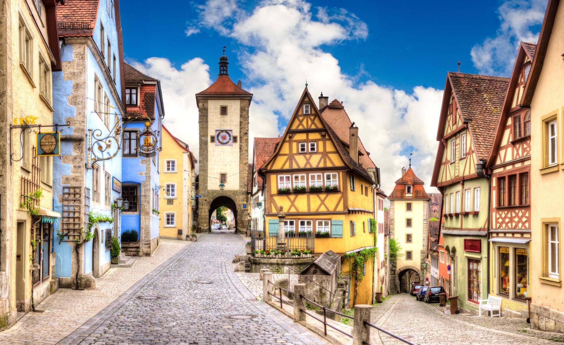 Altstadt Rothenburg ob der Tauber Bayern  
