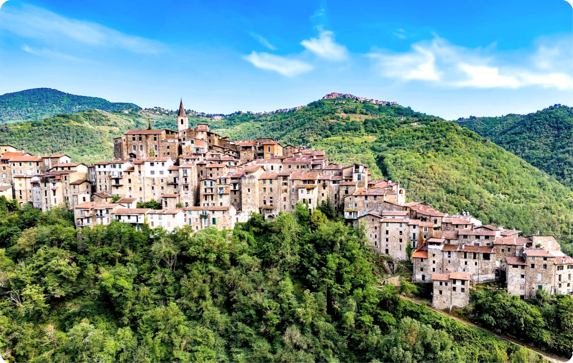 Apricale in Ligurien