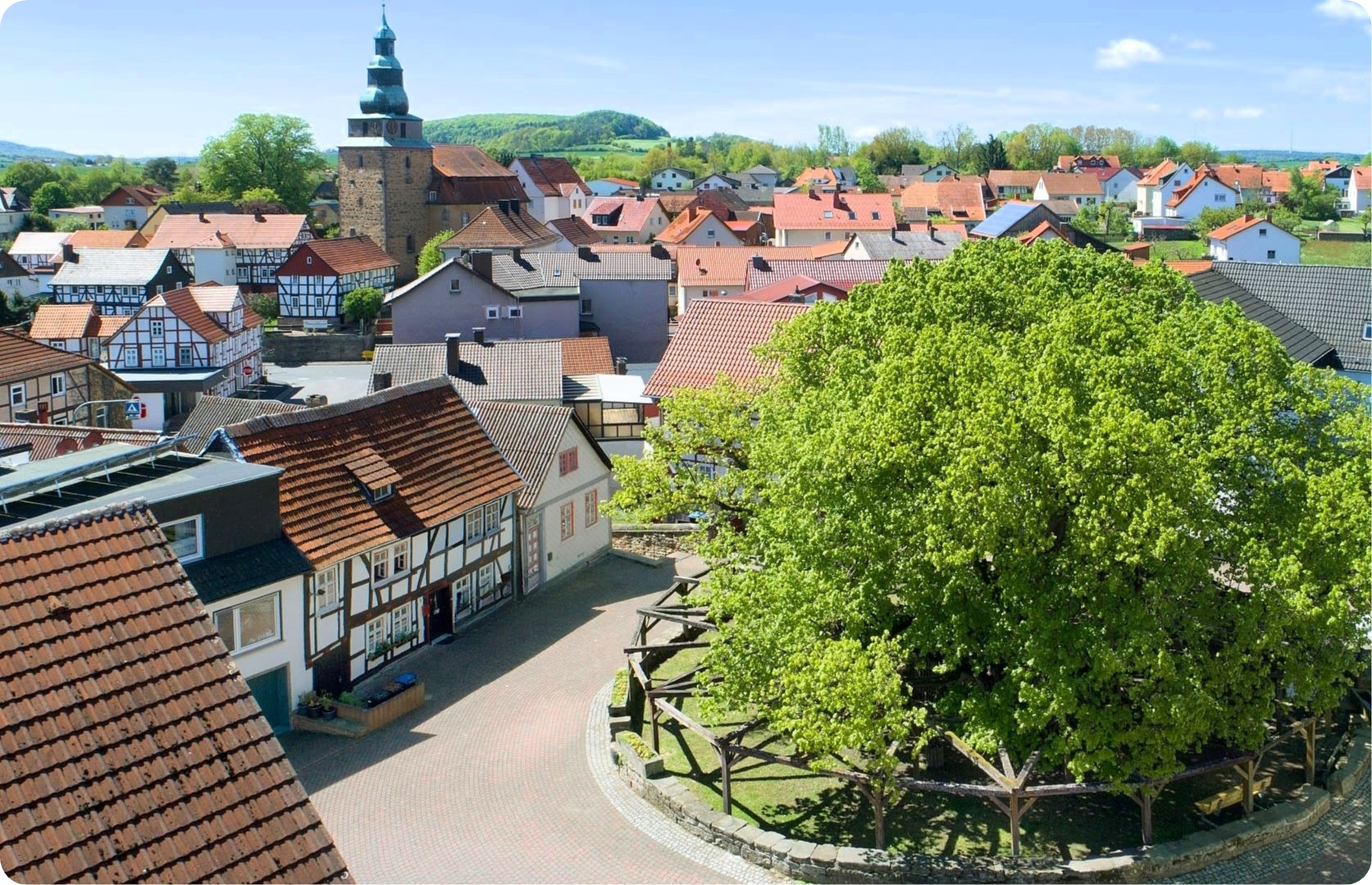 Die alte Linde in Schenklengsfeld 