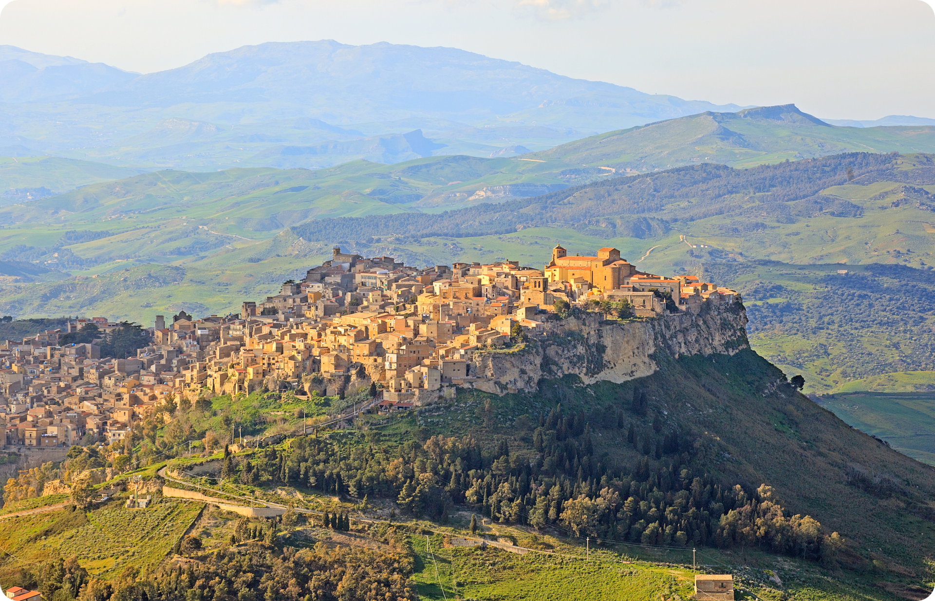 Calascibetta auf Sizilien