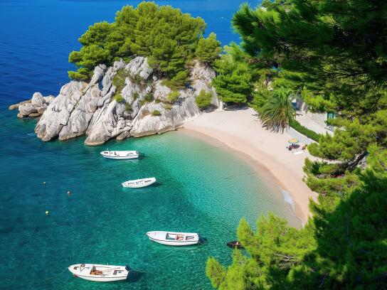 Podrace Beach bei Brela Podrace Beach bei Brela