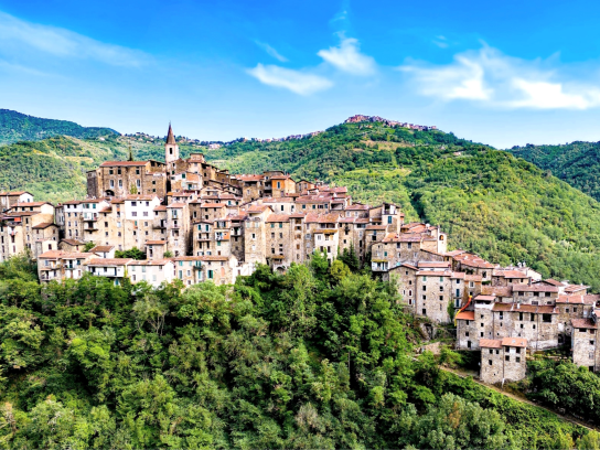 Apricale in Ligurien