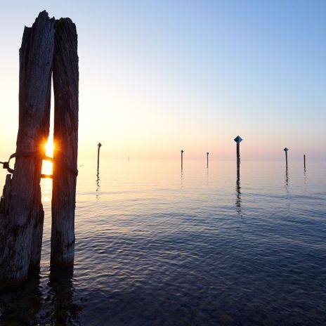 Abendstimmung am Bodensee bei Immenstaad