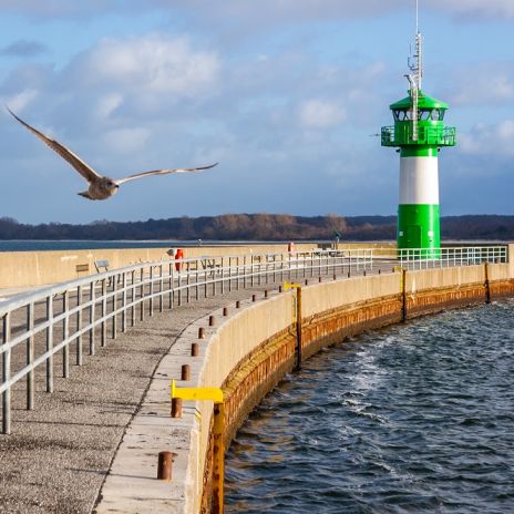 Hafeneinfahrt von Travemünde Hafeneinfahrt von Travemünde