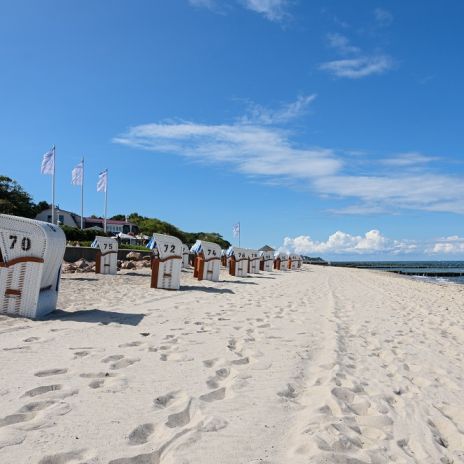 Strandkörbe am Strand von Kühlungsborn Strandkörbe am Strand von Kühlungsborn