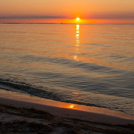 Sonnenuntergang am Strand von Lubmin