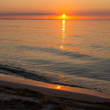 Sonnenuntergang am Strand von Lubmin