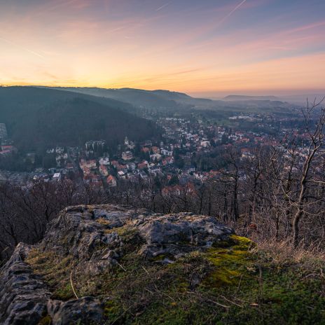 Blick auf Bad Harzburg am Abend Blick auf Bad Harzburg am Abend
