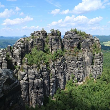 Schrammsteinaussicht in der Sächsischen Schweiz Schrammsteinaussicht in der Sächsischen Schweiz