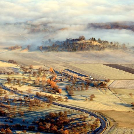 Herbstnebel über der Schwäbischen Alb Herbstnebel über der Schwäbischen Alb