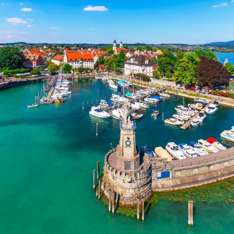Hafenansicht von Lindau am Bodensee Hafenansicht von Lindau am Bodensee