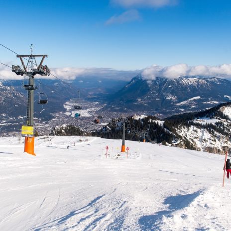 Skigebiet in Garmisch-Partenkirchen