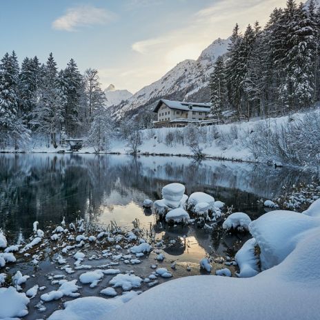Christlessee bei Oberstdorf im Winter Christlessee bei Oberstdorf im Winter