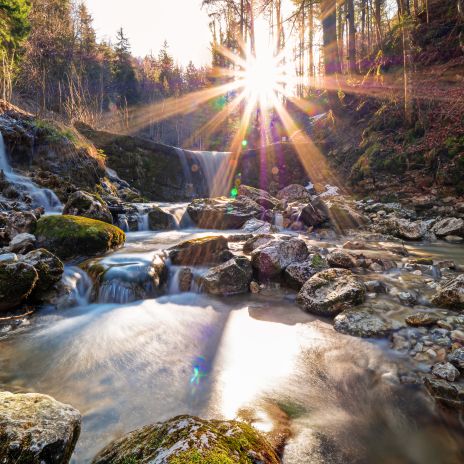 Wanderweg bei Aschau im Chiemgau