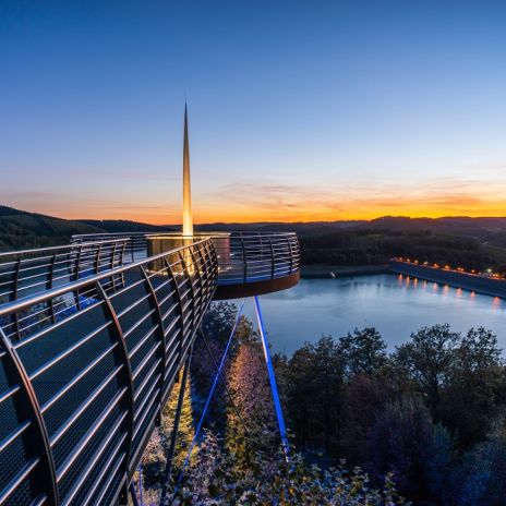 Blick auf den Biggesee im Sauerland