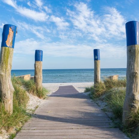 Strandaufgang in Fehmarn