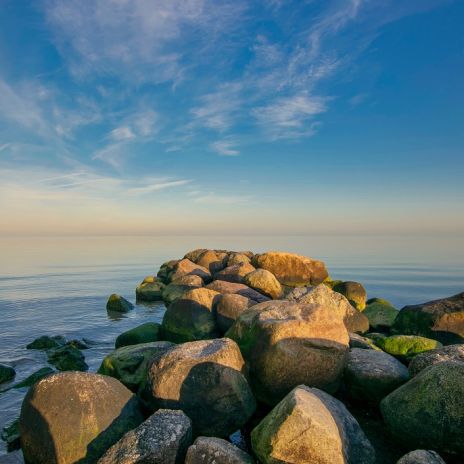Meerblick auf die Ostsee in Scharbeutz Meerblick auf die Ostsee in Scharbeutz