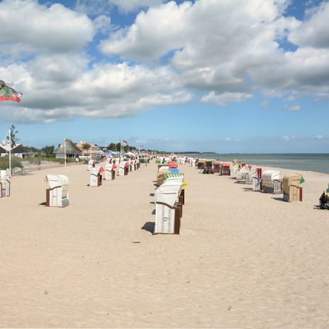 Strand und Strandpromenade im Ostseebad Dahme