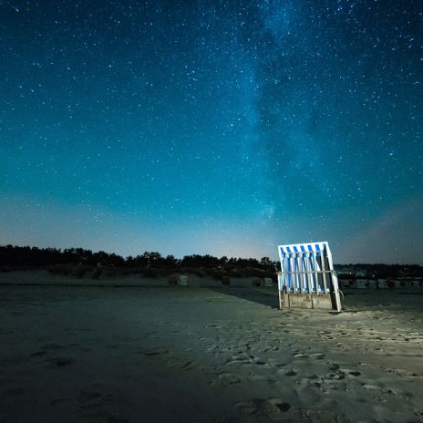 Strandkorb am Strand von Prerow