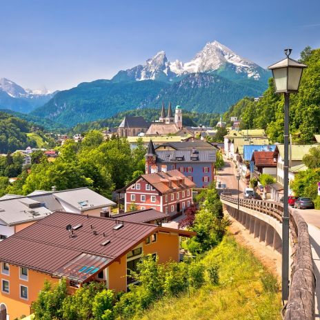 Berchtesgaden mit Blick auf den Watzmann Berchtesgaden mit Blick auf den Watzmann